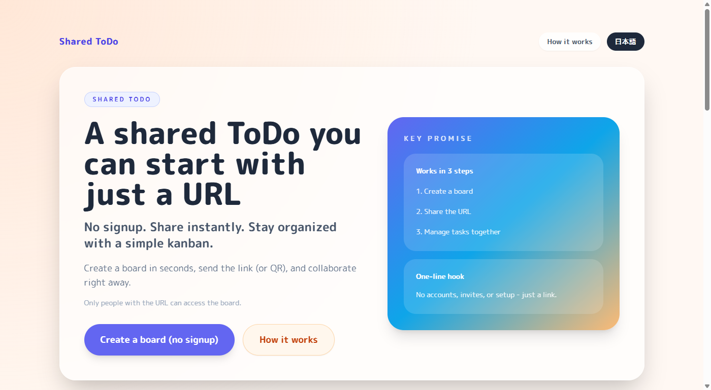 Top page create board